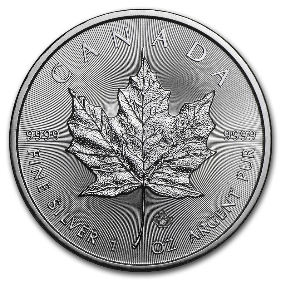 Silver Canadian Maple Leaf Coin 2016 - 1 oz